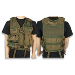CHALECO TACTICO CAMO 600D PVC