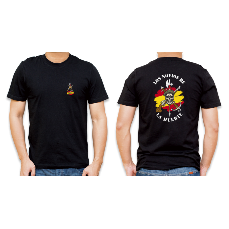 CAMISETA NEGRA LEGIÓN ESPAÑOLA NOVIOS DE LA MUERTE