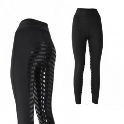 MALLAS EQUITACION HH NOA ADHESION PLUS MUJER NEGRA