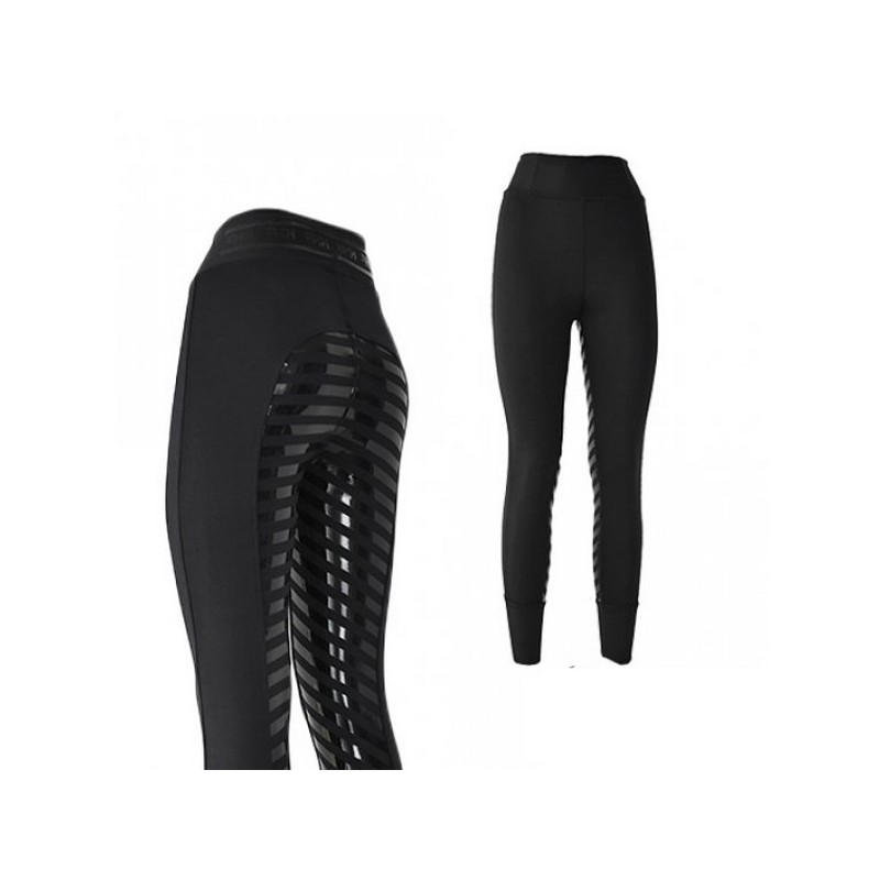 MALLAS EQUITACION HH NOA ADHESION PLUS MUJER NEGRA