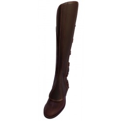 POLAINA CUERO ENGRASADO CON BROCHE