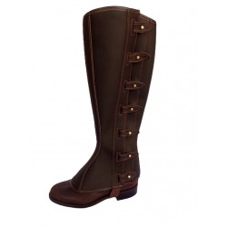 POLAINA CUERO ENGRASADO CON BROCHE