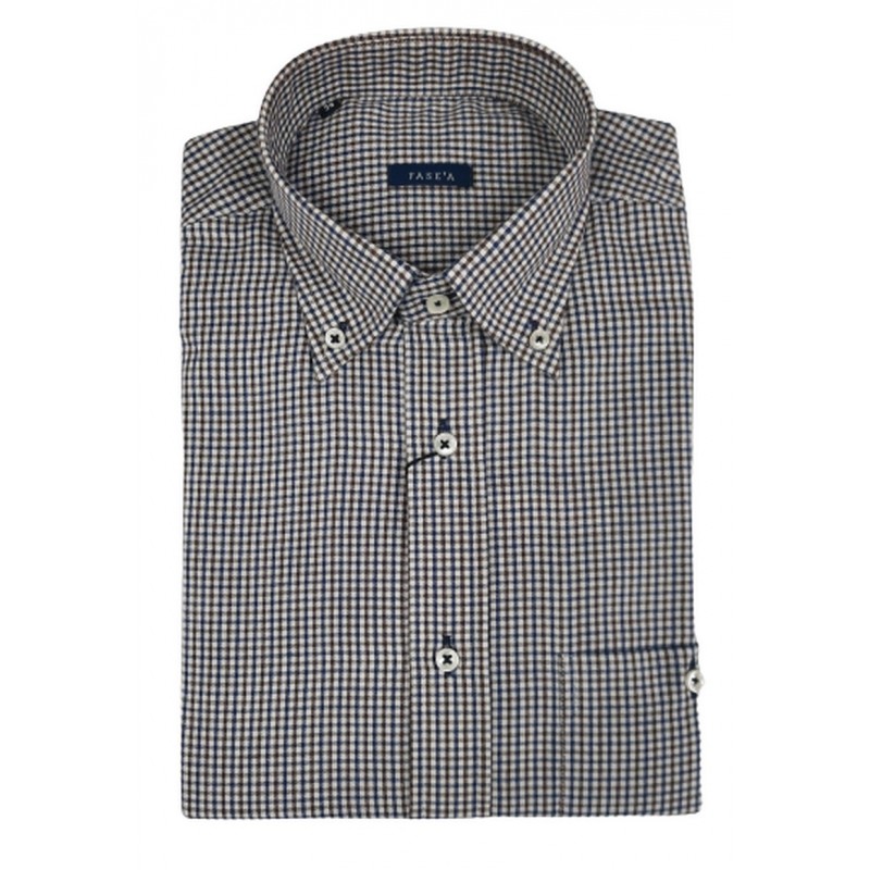 CAMISA CABALLERO FRANELA CUADROS