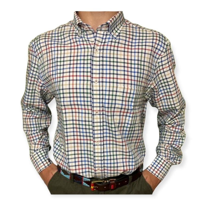 CAMISA CABALLERO FRANELA CUADROS