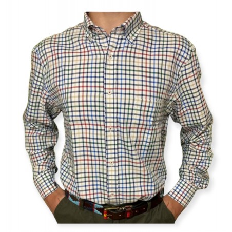 CAMISA CABALLERO FRANELA CUADROS