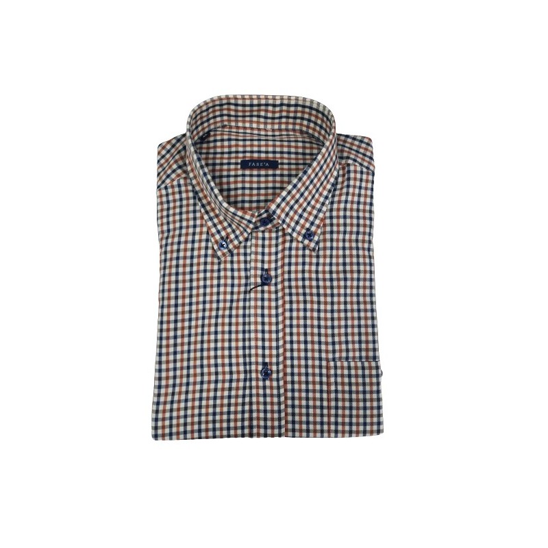 CAMISA CABALLERO FRANELA CUADROS