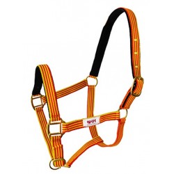 CABEZADA CUADRA PARA PONY HH NYLON DOBLE SIN MOSQUETON
