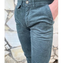 PANTALON PANA CABALLERO MODELO NAIROBI VERDE OSCURO