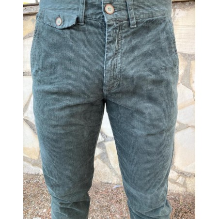 PANTALON PANA CABALLERO MODELO NAIROBI VERDE OSCURO