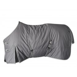 MANTA CABALLO MOD DEVA EXTERIOR GRIS/BLANCO