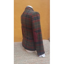 CHAQUETA SEÑORA  LANA ENTALLADA BURDEOS