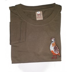 CAMISETA MANGA LARGA BORDADA