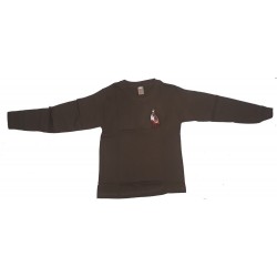 CAMISETA MANGA LARGA BORDADA