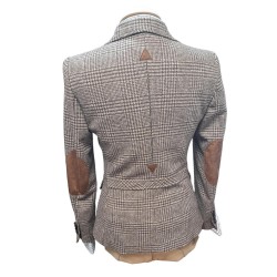 CHAQUETA SEÑORA LANA ENTALLADA MARRON