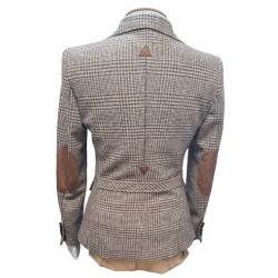 CHAQUETA SEÑORA LANA ENTALLADA MARRON