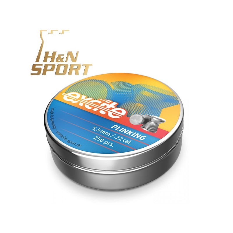 Balines H&N Excite Plinking cal. 4,50 mm. Lata 500 uds. de 0,47 g.