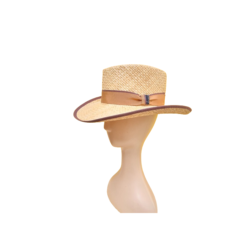 SOMBRERO RAFIA NATURAL CINTA