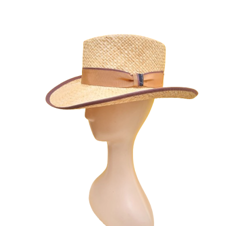 SOMBRERO RAFIA NATURAL CINTA