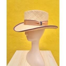 SOMBRERO RAFIA NATURAL CINTA