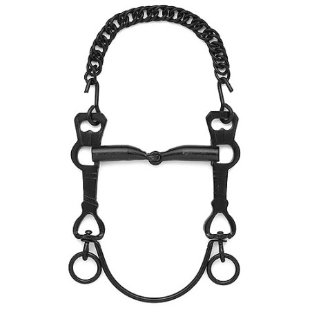 BOCADO HH VAQUERO CON BARRA INFERIOR CURVA EMBOCADURA PARTIDA