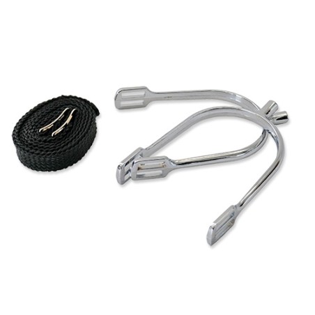 ESPUELA INGLESA NIÑO RECTA CROMADA SIN RULETA 18MM