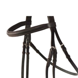 CABEZADA INGLESA SIRA RIENDAS CUERO LISAS NEGRO