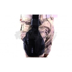 FUNDA PISTOLA PERNERA UNIVERSAL COMPAC NEGRA