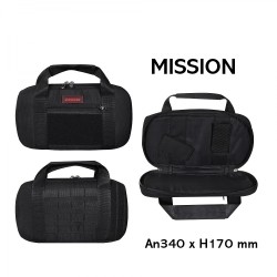 FUNDA ARMA CORTA ACOLCHADA MISSION NEGRO