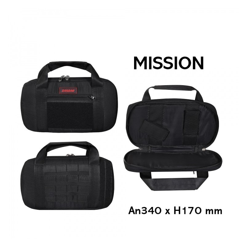 FUNDA ARMA CORTA ACOLCHADA MISSION NEGRO