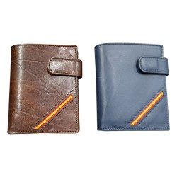 CARTERA CABALLERO EN PIEL BANDERA LATERAL LIBRO