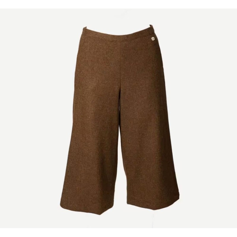 FALDA PANTALÓN SEÑORA TWEED MARRÓN