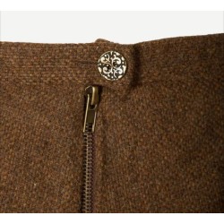 FALDA PANTALÓN SEÑORA TWEED MARRÓN