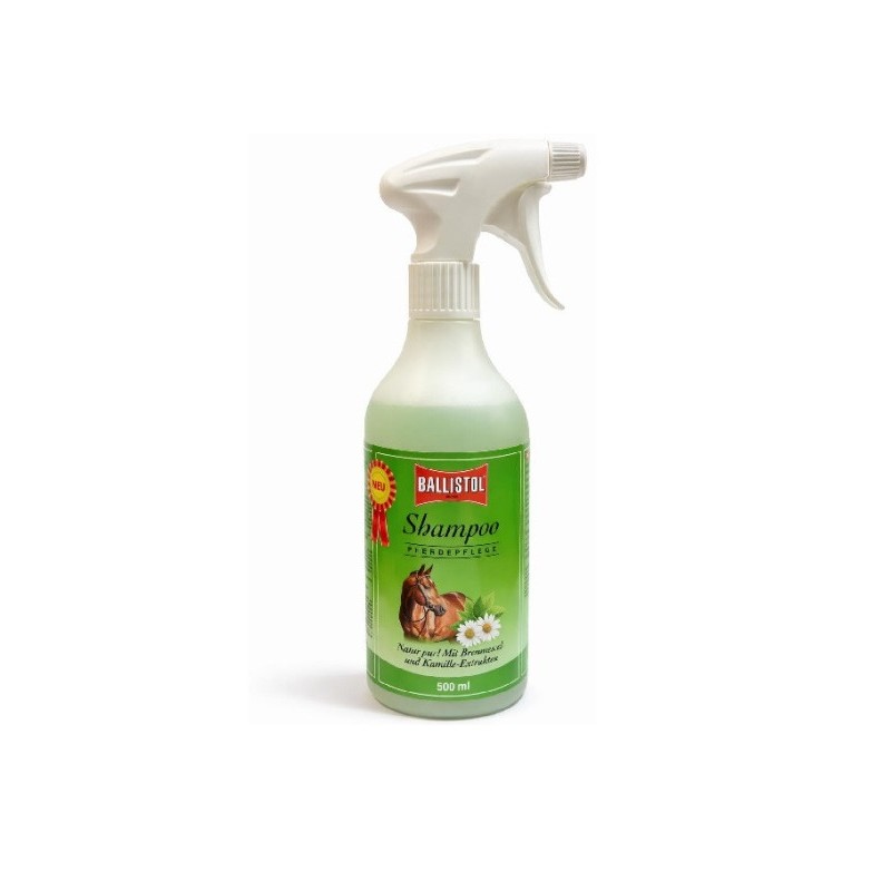 CHAMPÚ BALLISTOL PARA CABALLO CAMOMILA Y ORTIGAS 500ML
