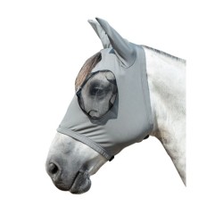 MÁSCARA ANTI MOSCAS PARA CABALLO COLOR GRIS