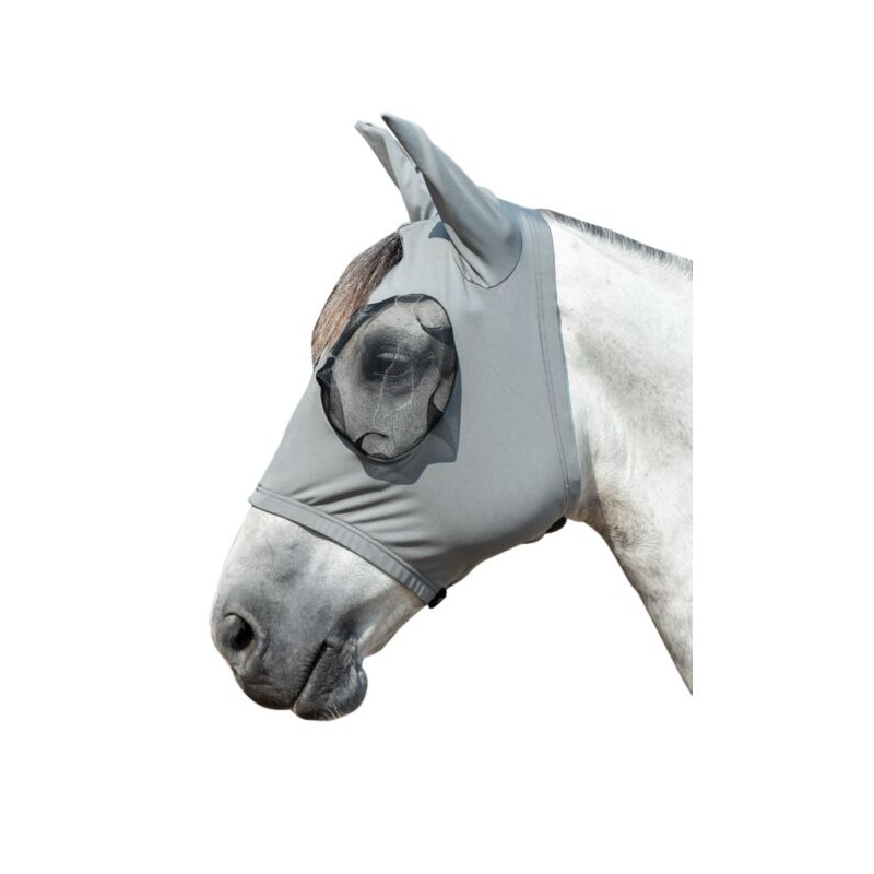 MÁSCARA ANTI MOSCAS PARA CABALLO COLOR GRIS