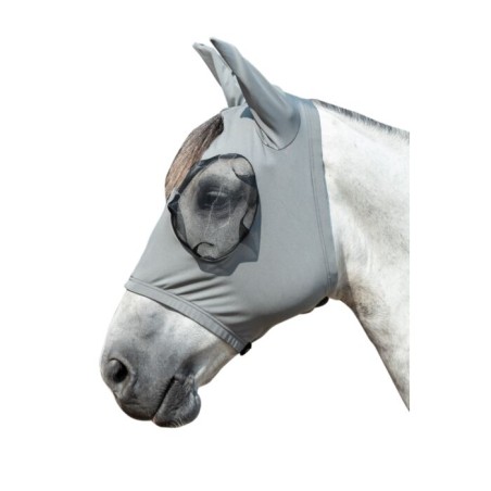 MÁSCARA ANTI MOSCAS PARA CABALLO COLOR GRIS