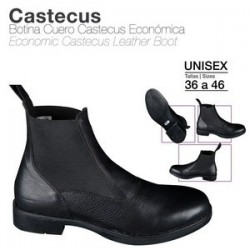 BOTIN CUERO CASTECUS ECO NEGRA 