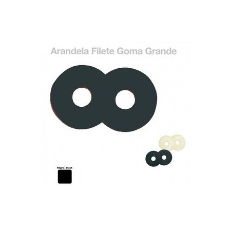 ARANDELA FILETE GOMA GRANDE PAR NEGRAS 
