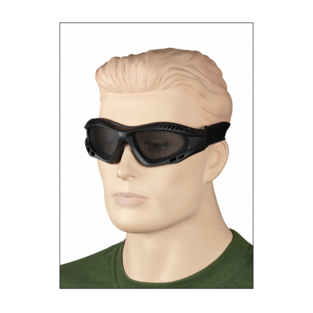 GAFAS DE REJILLA  NEGRAS. AJUSTABLES 